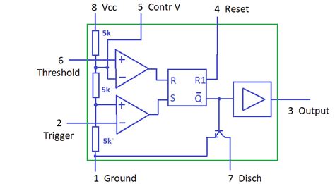 555 timer schematic diagram.